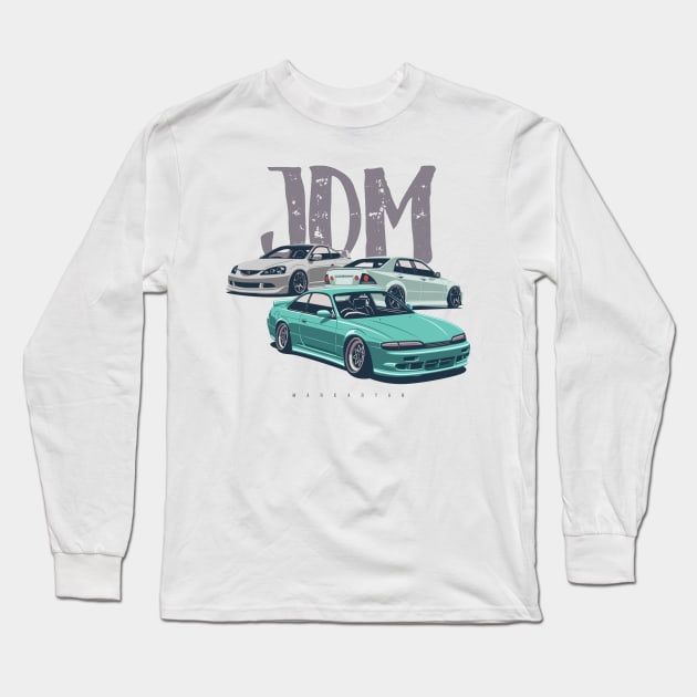 JDM Icons Long Sleeve T-Shirt by Markaryan